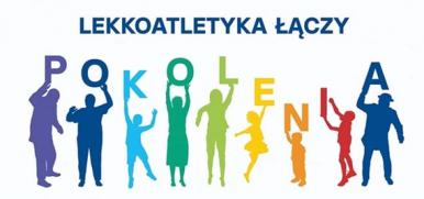 Logo akcji "Lekkoatletyka łączy pokolenia".